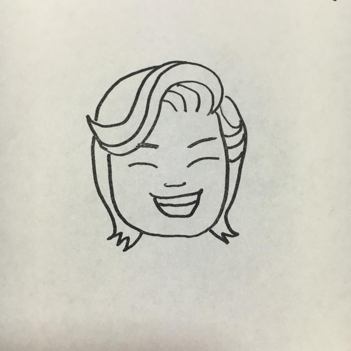 マジックペンであなたの似顔絵描きます