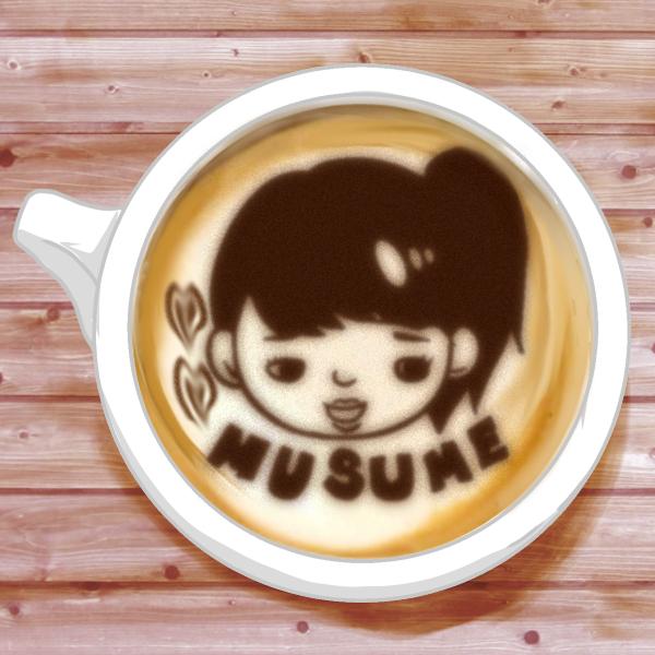 インテリアになるラテアート風の似顔絵描きます。ます 結婚祝いやお子様の誕生日祝い等記念日にオススメです。