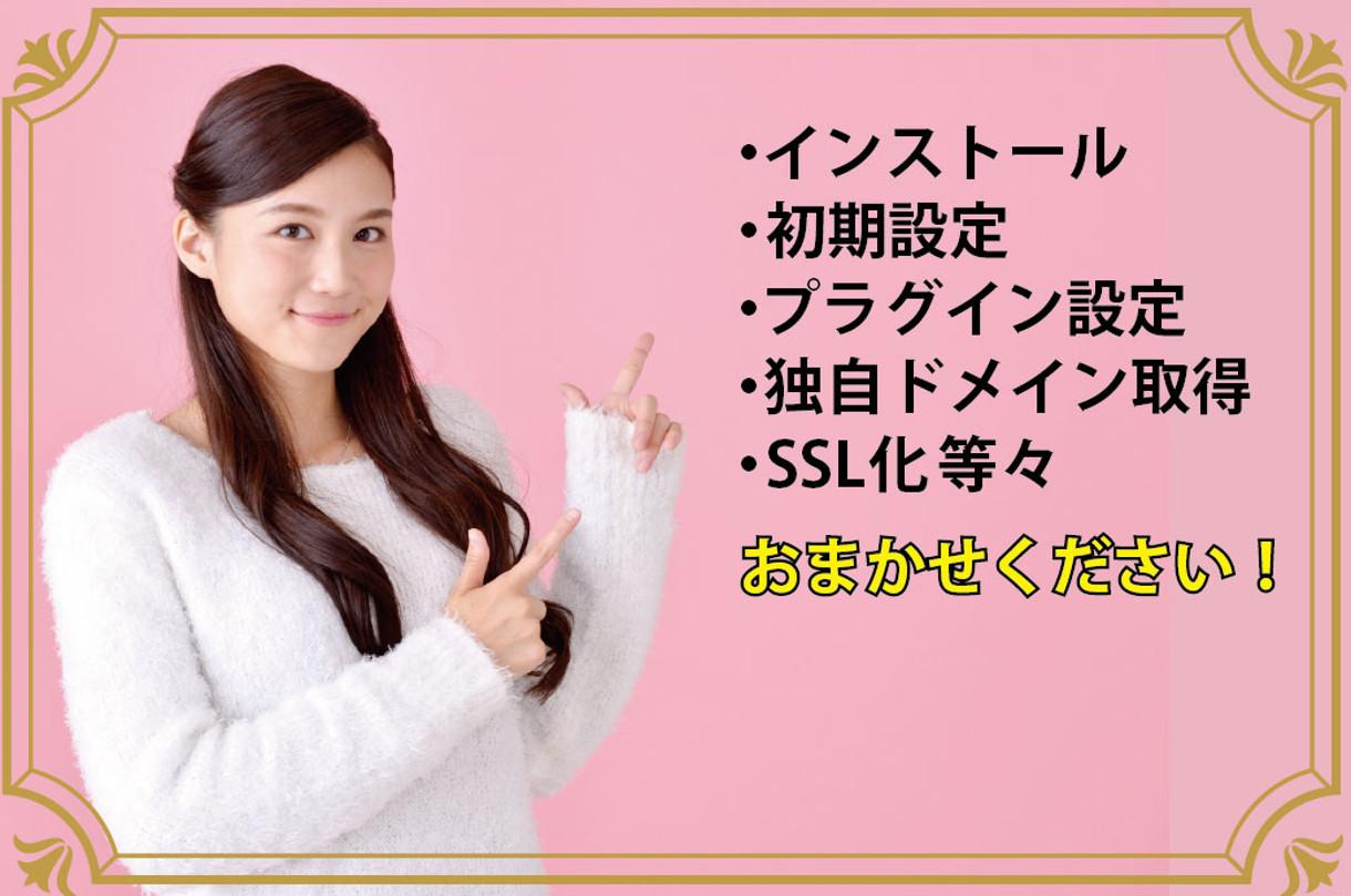 初心者向け!ワードプレスの設定代行します ワードプレスの初期設定、プラグインの設定等お手伝い致します