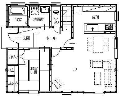 簡単な間取りを図面に起こします デザインに悩んでいられる方のお役に立てればと思っております イメージ1