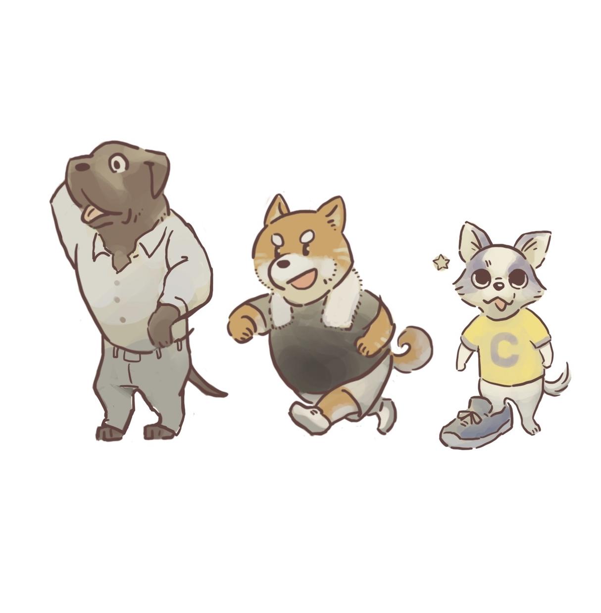 ペットのキャラクターイラスト描きます 性格や好きなものをお聞きしてキャラクターに反映します。