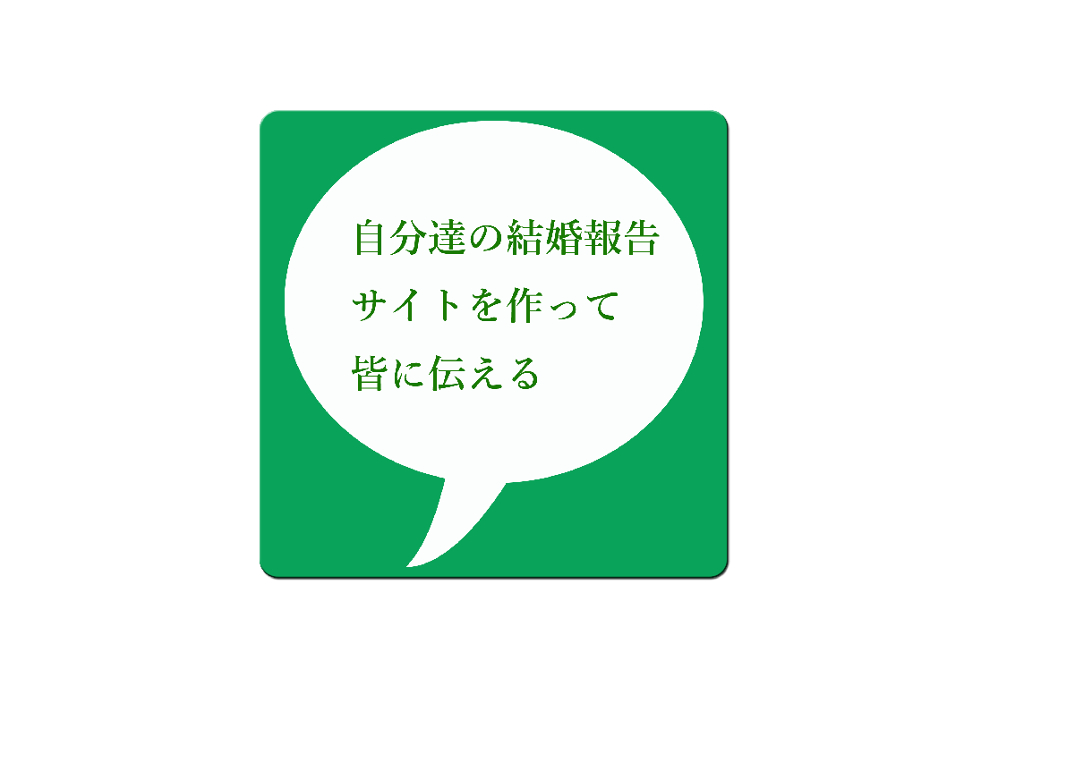 結婚報告サイトを作って皆にワンクリックで知らせます お試し作成無料　（無料でイメージサイトつくります。） イメージ6