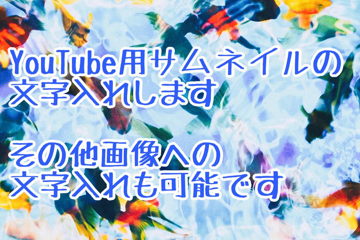サムネイルは表紙!画像に文字入れします 画像に文字入れ注文しませんか?