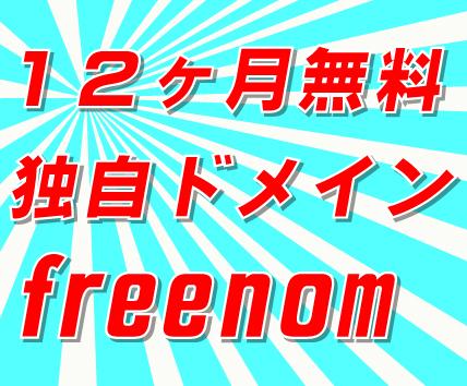 12ヶ月無料独自ドメインあります freenom取得方法v1★PDF納品