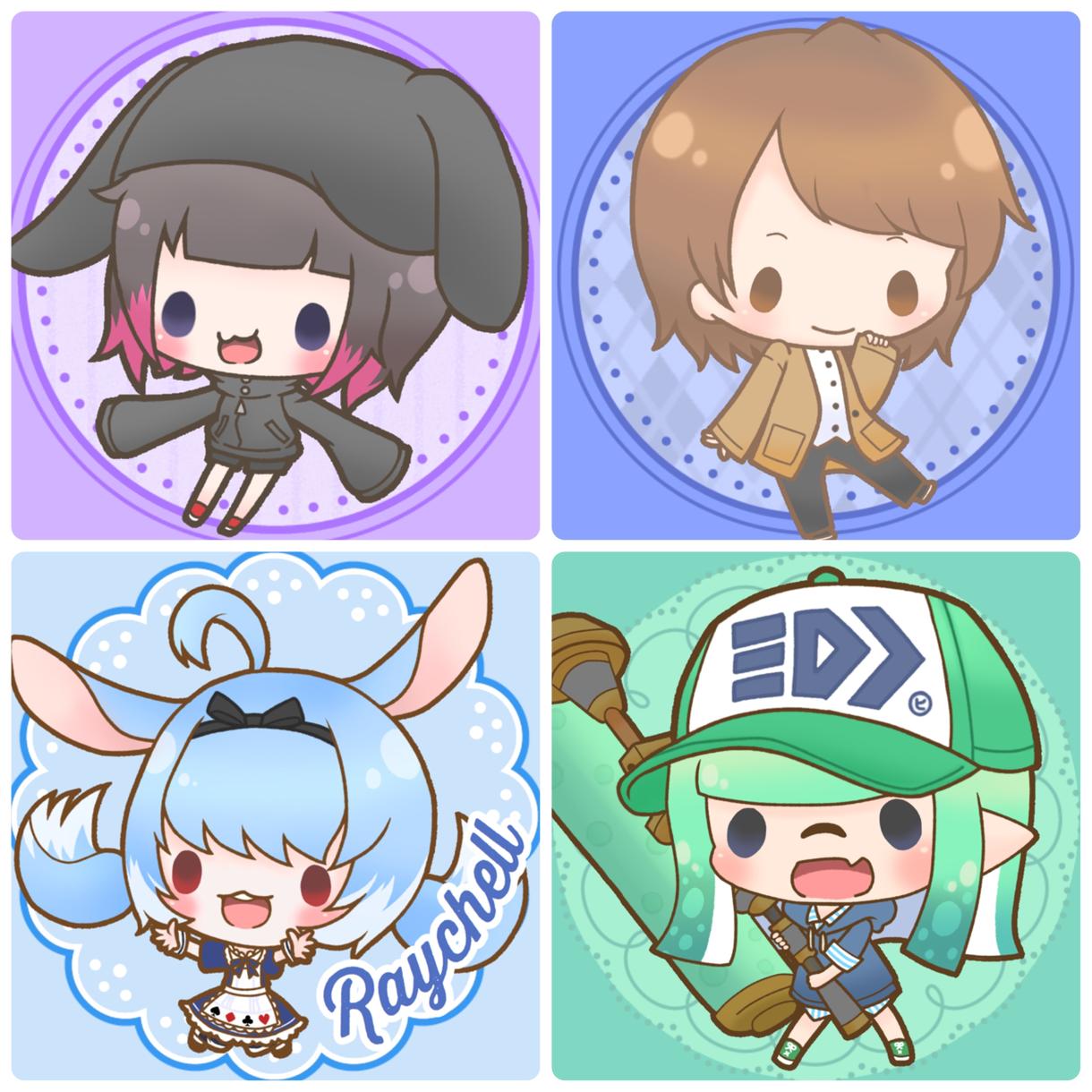 ゆるーいちびキャラ描きます Twitter、FB等SNSのプロフィールに!