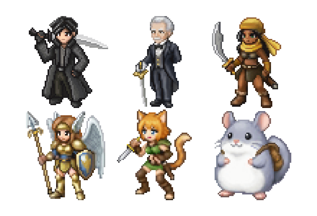 静止・動く「ドット絵」なんでも作成します ゲーム用素材・キャラチップ・アイコン実績多数！ イメージ4