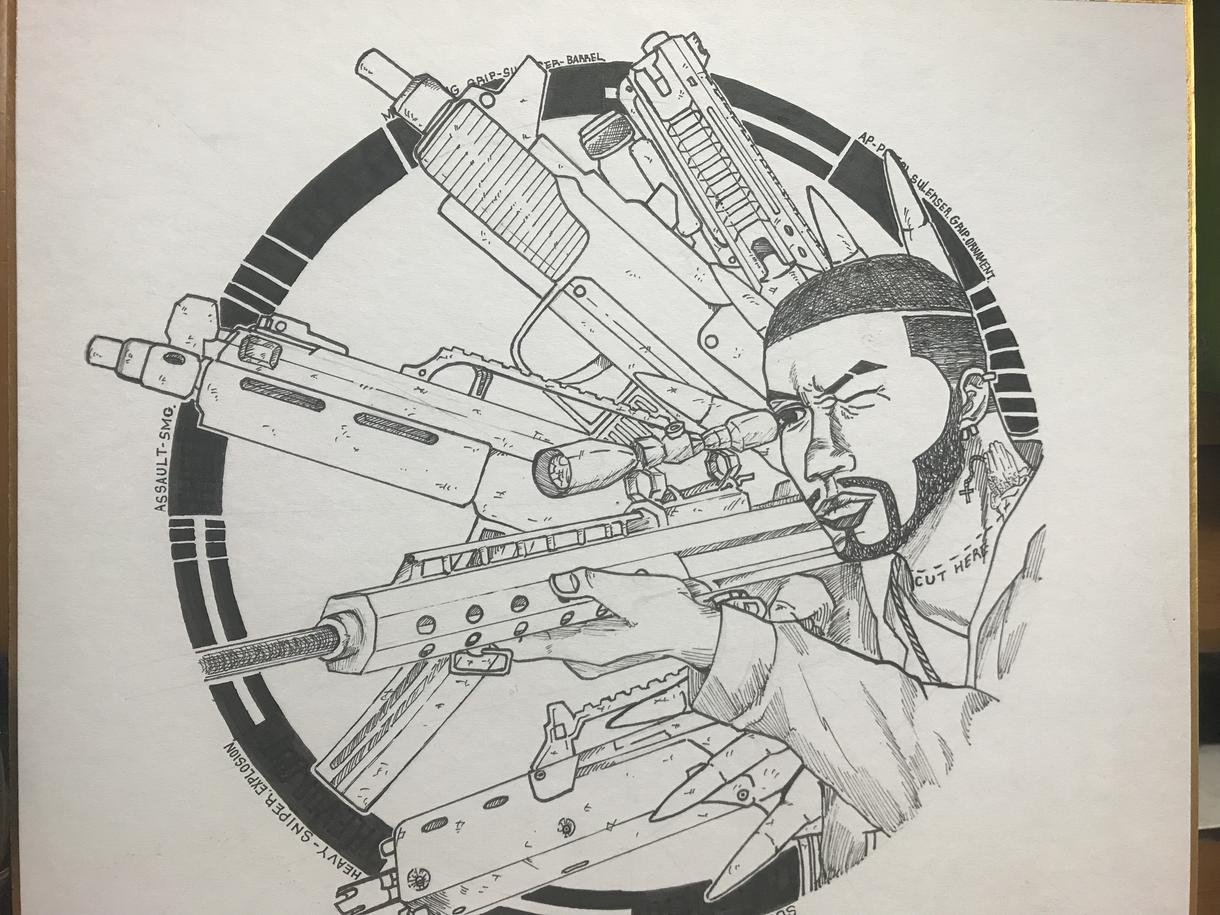 色紙にオリジナルイラスト(アイコン)描きます 自分だけのアイコンを作ってほしい方にオススメです。