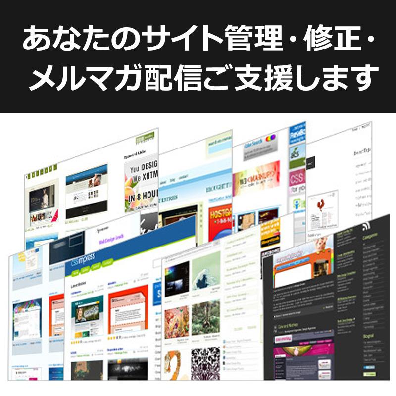 サイト管理・修正・メルマガ配信いたします サイト更新・バナー作成・メルマガ配信までお任せください!