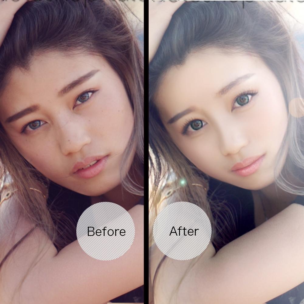 日本トップクラスのレタッチ技術で完全サポートします 人物写真も、加工が当たり前の時代です。わたしにおまかせ