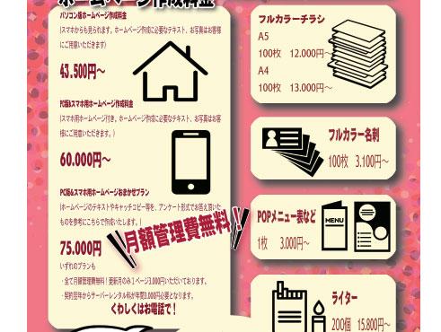チラシ作成します 自営業者さまやインディーズバンドさんなど幅広く作成します。