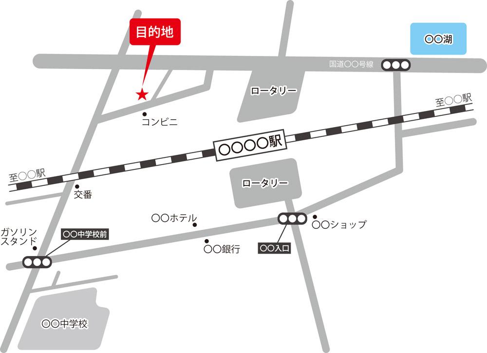 シンプルな地図を制作致します 【Map】手書き原稿から見やすい地図を作ります。