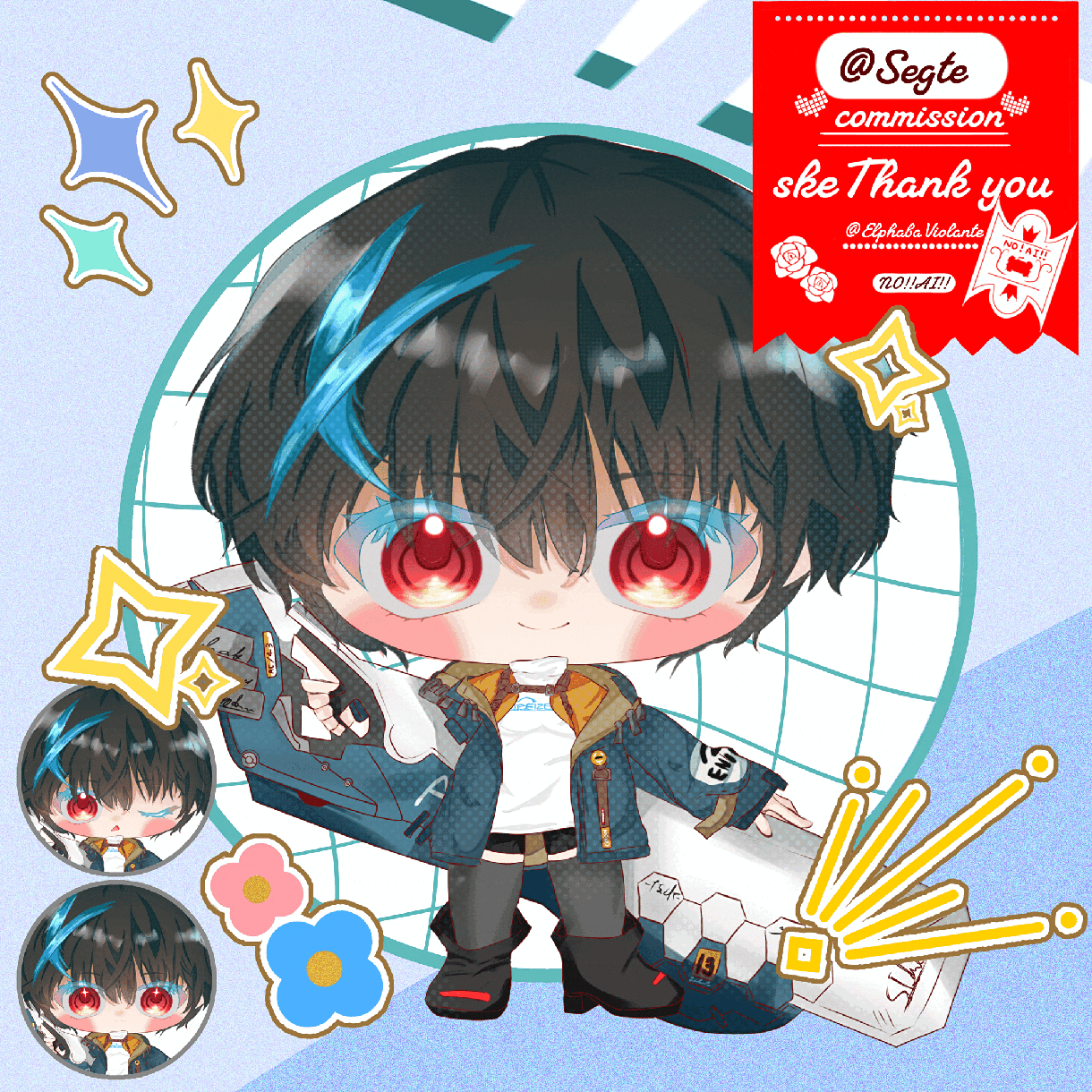版権からオリジナルや夢絵イラストまで何でも描きます イラストアイコンサイズSDキャラ立ち絵も可能！gif動画付き イメージ7