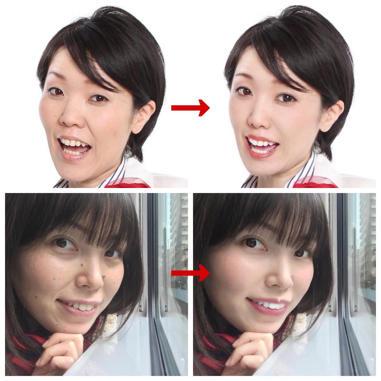 お顔の修正致します。ウェディング動画もお受けします 自然に綺麗を引き出します✨SNSにもあげちゃいましょう♪