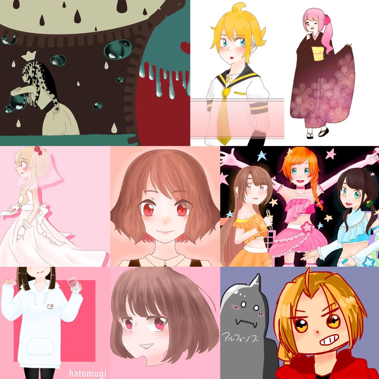 アイコンや動画用のイラスト描きます オリジナル動画を作りたい、フリーアイコンに飽きたあなたへ