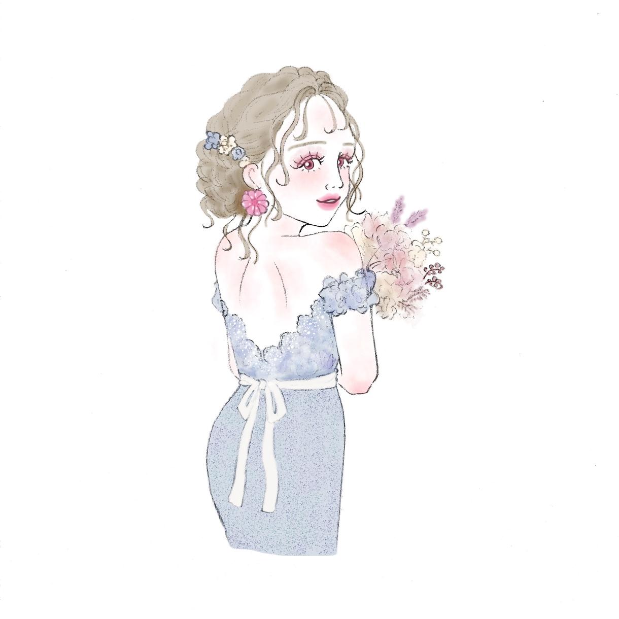 michelly様専用でイラストをお届けします モノクロイラストを描きます❤︎