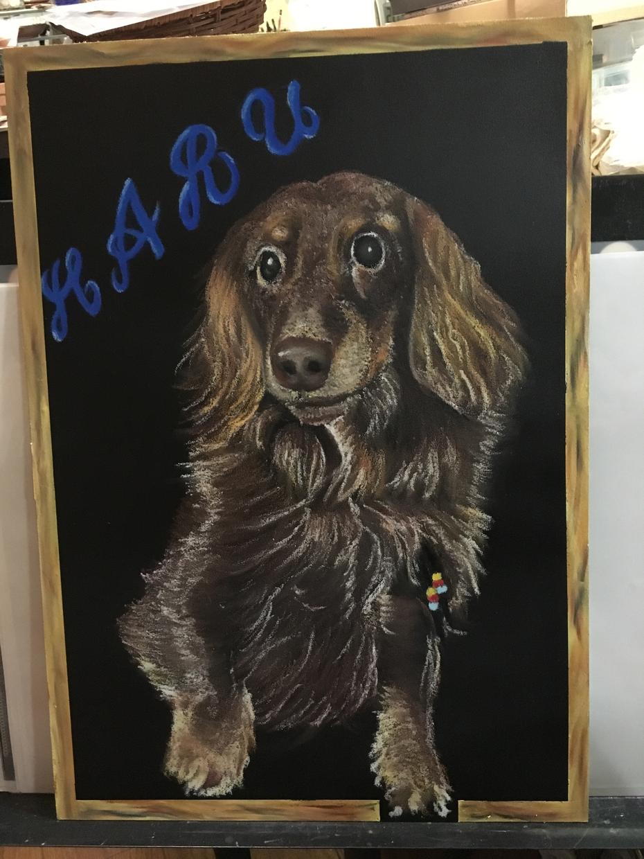 あなたの愛犬お描きします chalk art★ プレゼントにも
