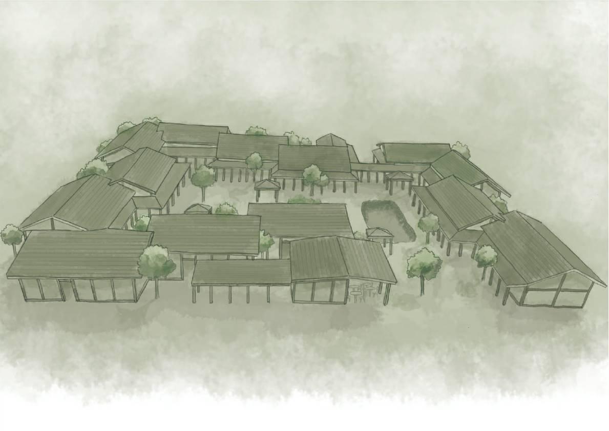 手描き風の建築(外観・内観・鳥瞰)パースを描きます 図面の立体化、空間のイメージが難しいと思う方にオススメです。
