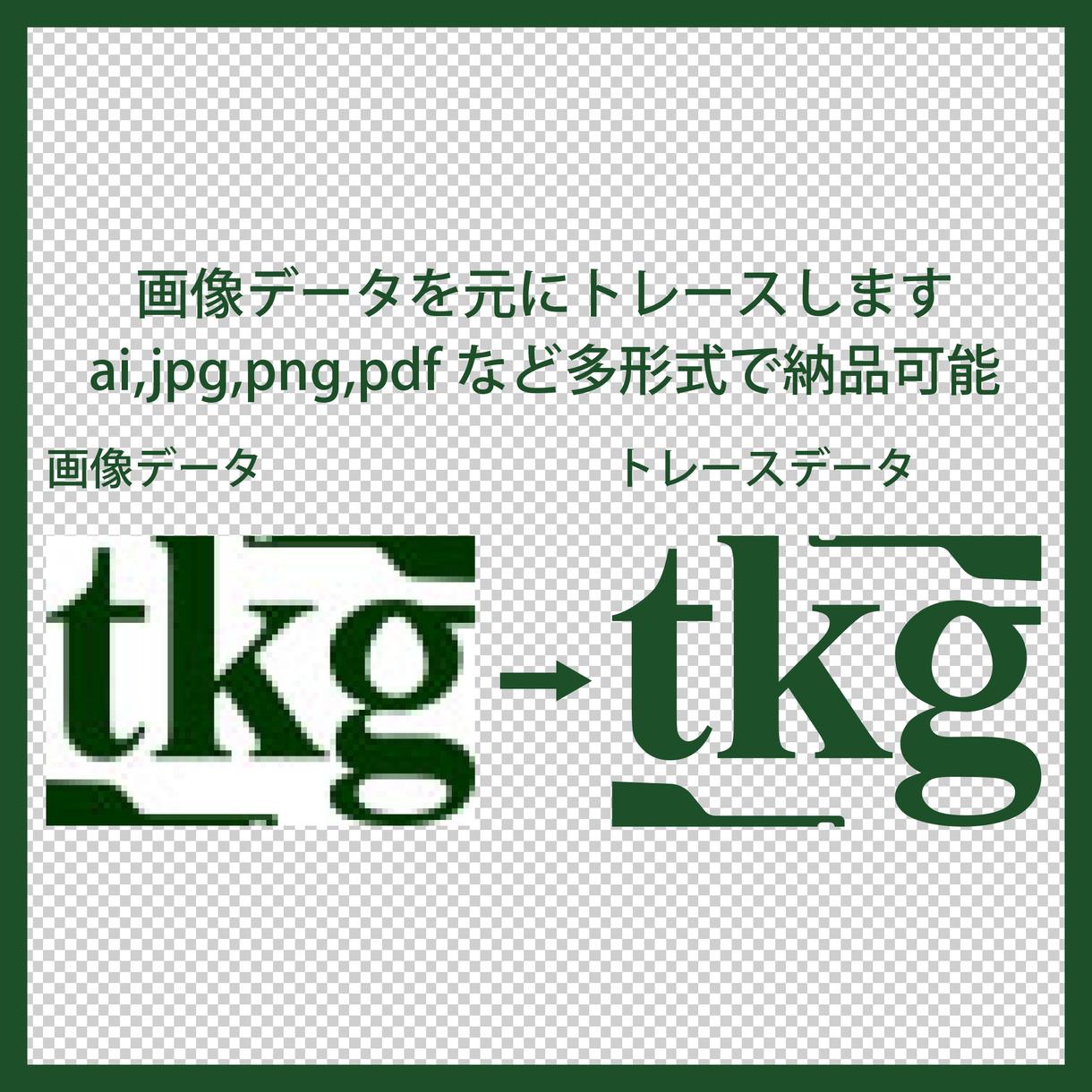 Illustratorでロゴをトレースします 写真や画像から【高画質】のaiデータなどをお作りします。