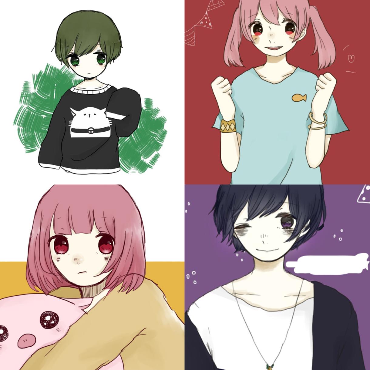 イラストを描きます SNSのアイコンに困っている方