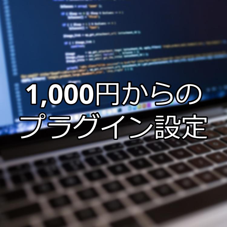 WordPressプラグインを検索・設定代行します 1000円からの設定代行、テーマにも対応しております