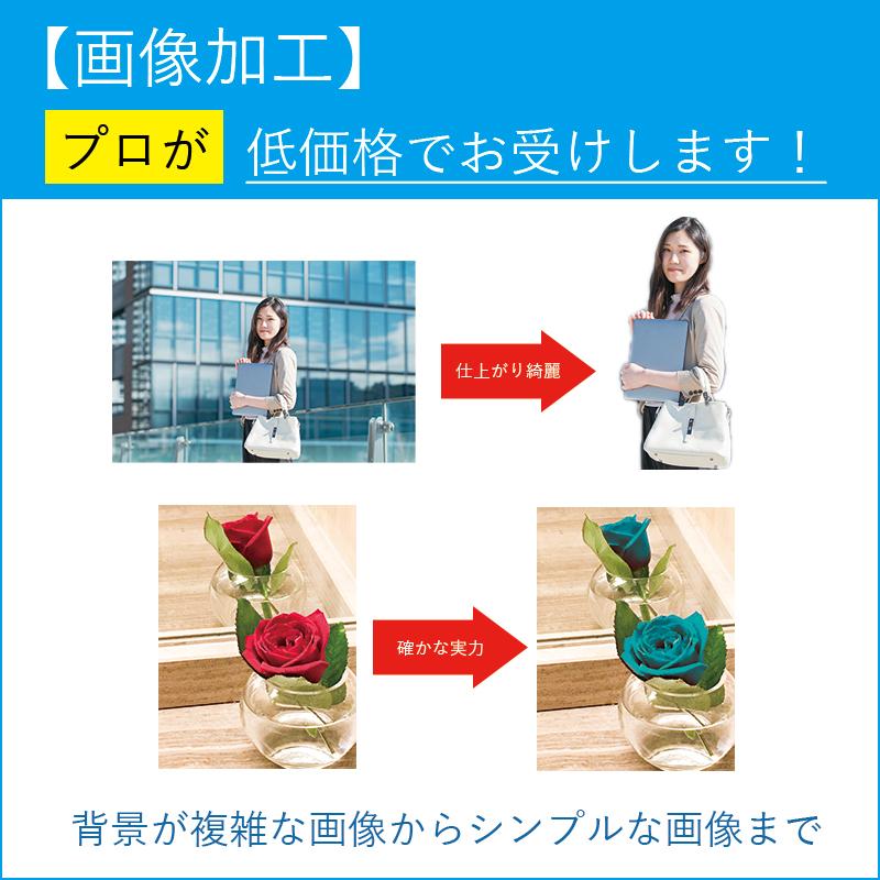 画像加工がこの低価格!EC用などDTP全般承ります DTP・WEB/EC用画像 白抜き 切抜 画像加工 レタッチ