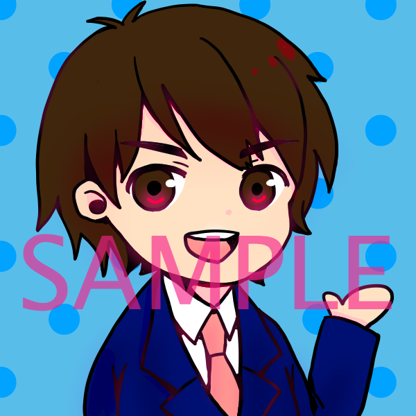 SNSやブログ用アイコンのミニキャラ描きます オリジナルのミニキャラアイコンが欲しい方へ♪