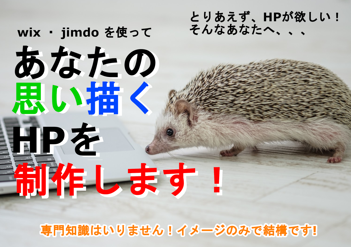 あなたの思い描くHPを、安く!制作致します HPが欲しいが、安く済ませたい!そんなあなたへ