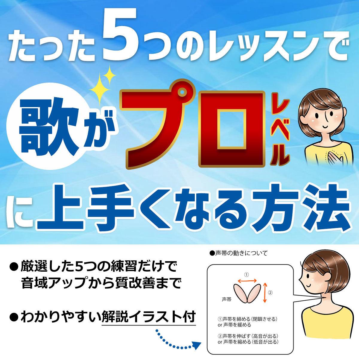 ボイトレPDFであなたの歌唱力UPさせます 5つレッスンだけに絞ってプロレベルの歌唱力を手にする