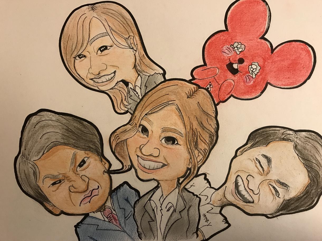 似顔絵描きます 誕生日、送別会などに似顔絵を送りませんか?