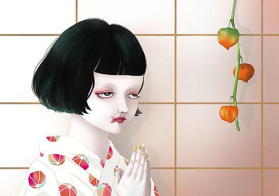 甘すぎないテイストの女性のイラスト、描きます アニメ風、かわいい画風「ではない」ものをお求め方へ。