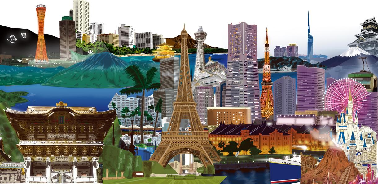 リアルな街並み 自然風景イラスト描きます ブログsnsのヘッダーやバナー等活用できます バナー ヘッダーデザイン ココナラ