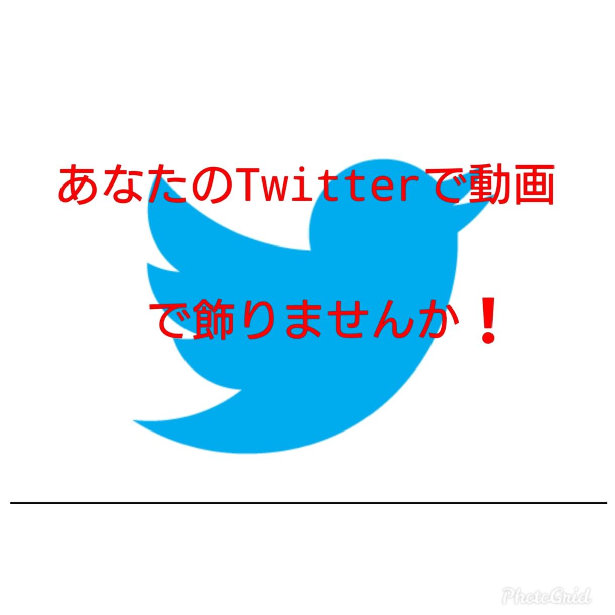 Twitter固定ツイート等の動画作成します 固定ツイート、日ごろのツイートを動画でかざりませんか?