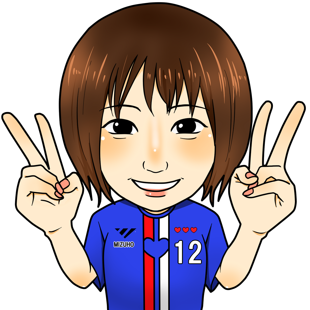 商用OK!好印象間違いなし!可愛い似顔絵描きます データの為様々なシーンで便利♪大切な人の贈り物としても大活躍