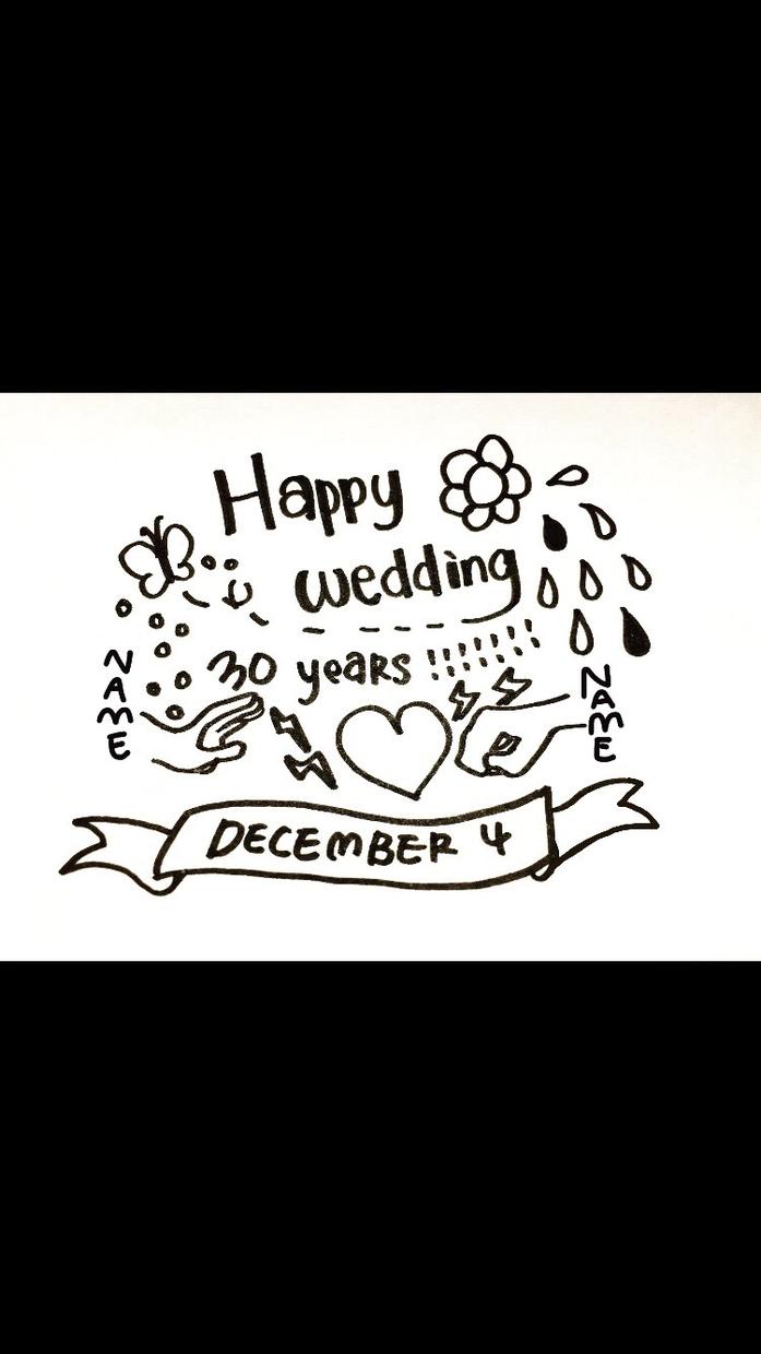ちょっとしたメッセージとイラストを描きます お誕生日や記念日にメッセージとイラストを添えたい方