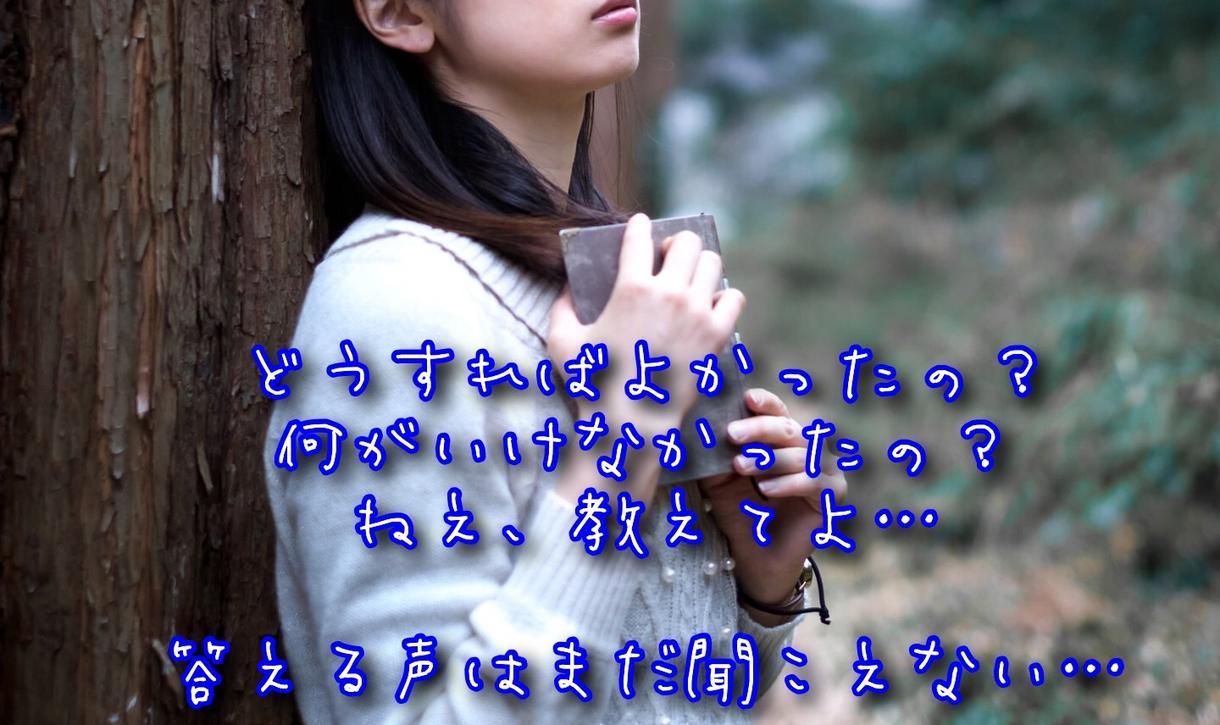 あなたにぴったりの詩を作ります 悲しい気持ちでいっぱいの方、溢れる気持ちがある方にオススメ!