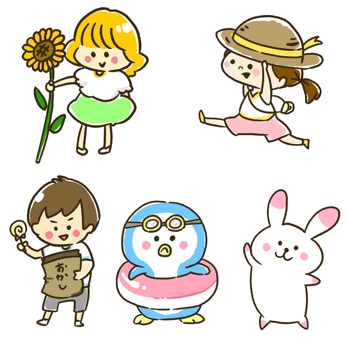 簡単なデジタルイラスト描きます こんなイラスト描いて!に対応できます!