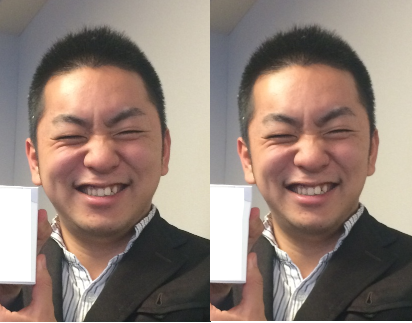自分の顔写真を痩せさせます!(2枚まで)