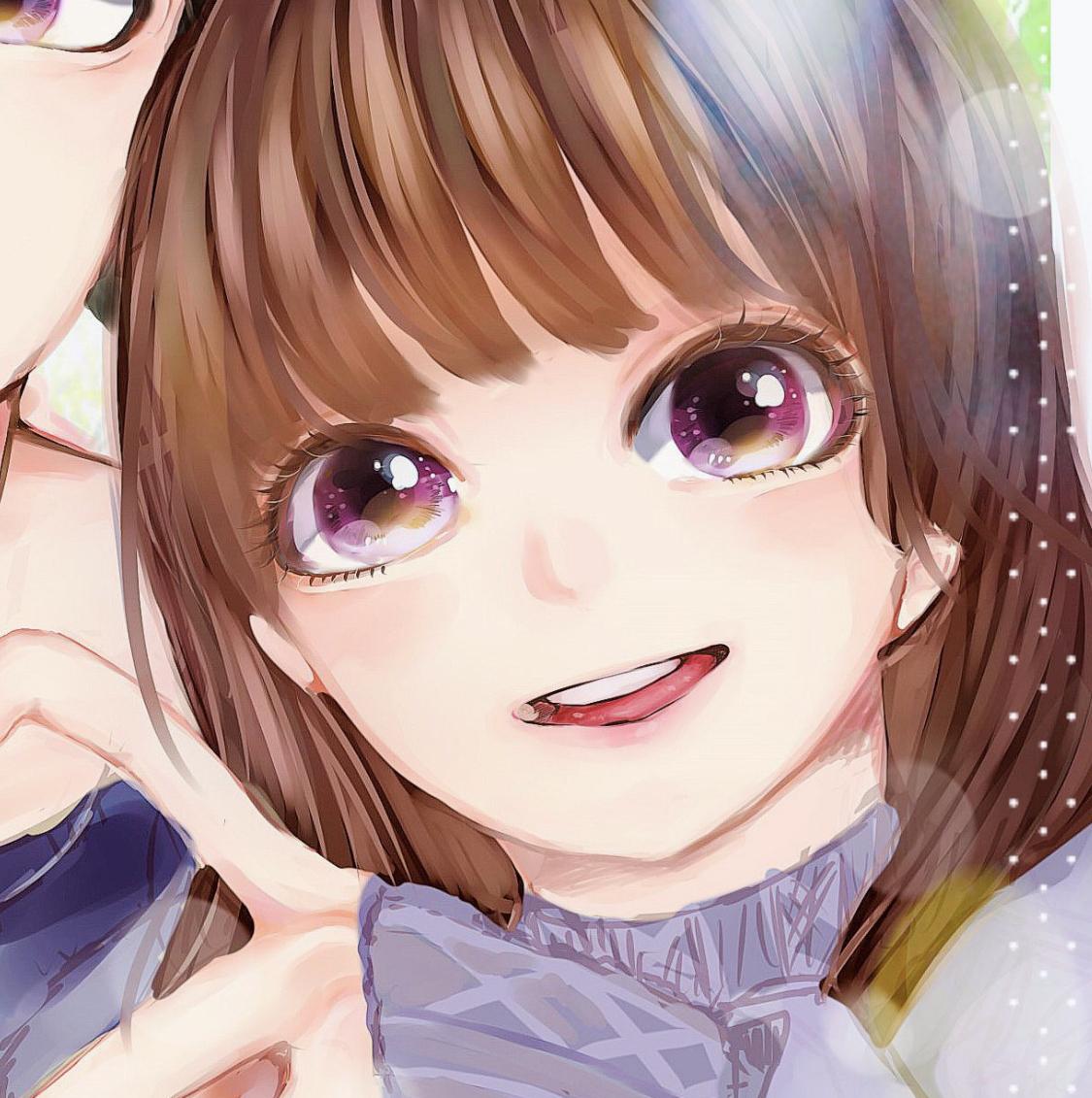 SNS等で使える女の子アイコンイラストお描きします 少女漫画寄りのキラキラしたイラストが得意です。