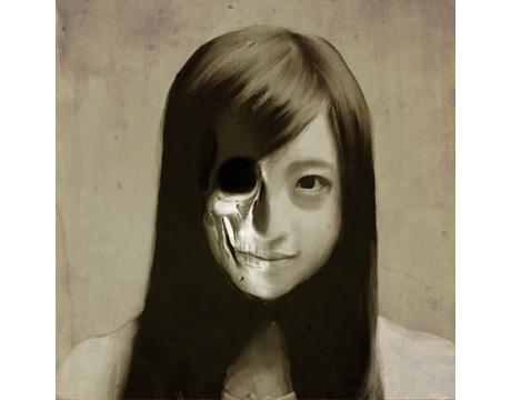 リアルタッチなガイコツ似顔絵