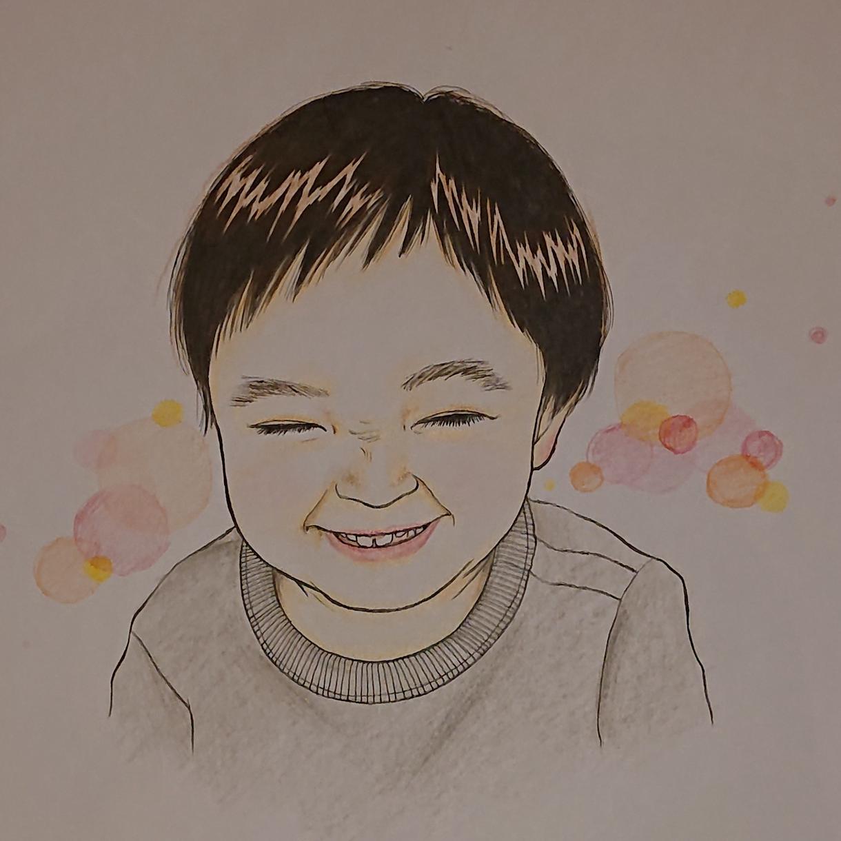 シンプルな似顔絵、ウェルカムボード描きます 素朴な風合いがお好きな方シンプルがお好きな方へ