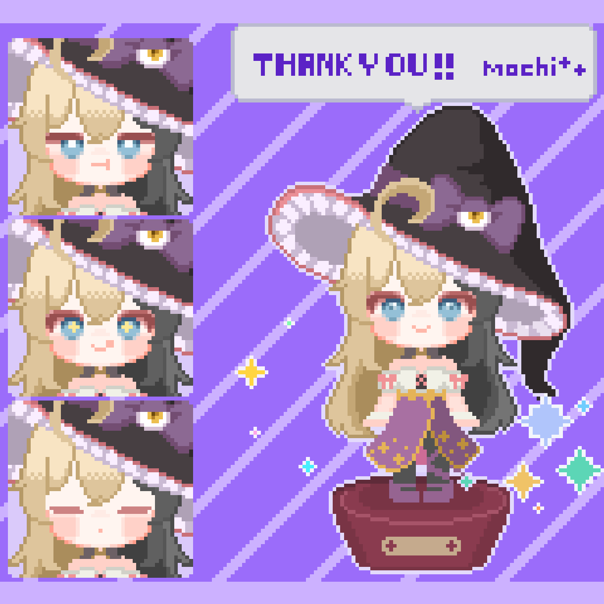 表情の変化が可愛い！ドット絵ミニキャラ作ります VTuber活動／オリジナルキャラクター／プレゼントにも！ イメージ1