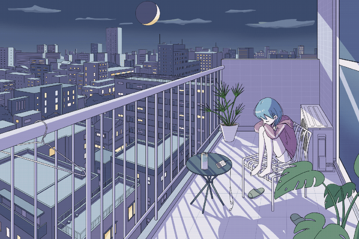 エモ系#チル系のループアニメーション制作します リリックビデオや配信待ち受け、MVにも対応 イメージ1