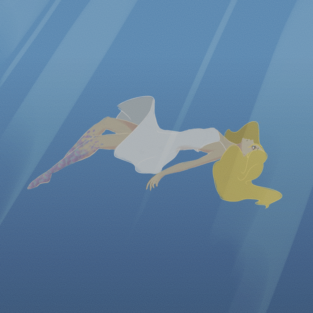 動く一枚絵作成します 【GIF】まばたき、なびく髪、動く背景など イメージ3