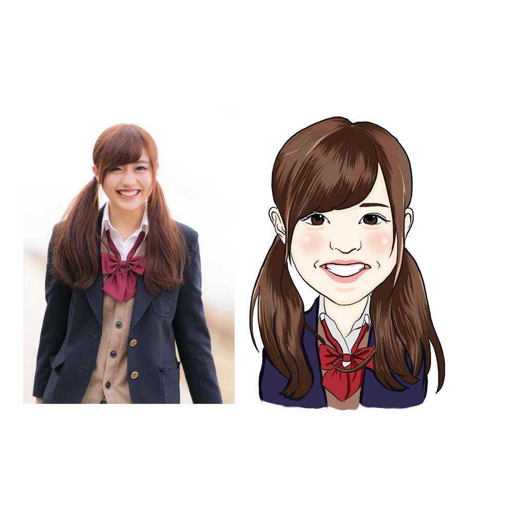 あなたのお写真から似顔絵描きます SNSなどのアイコンやプレゼントにお困りのあなたお任せ下さい