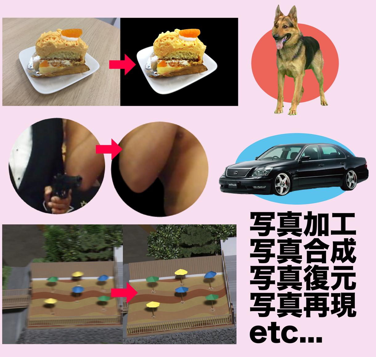 写真の加工サポート致します 合成、加工、写真のお悩み解決です!