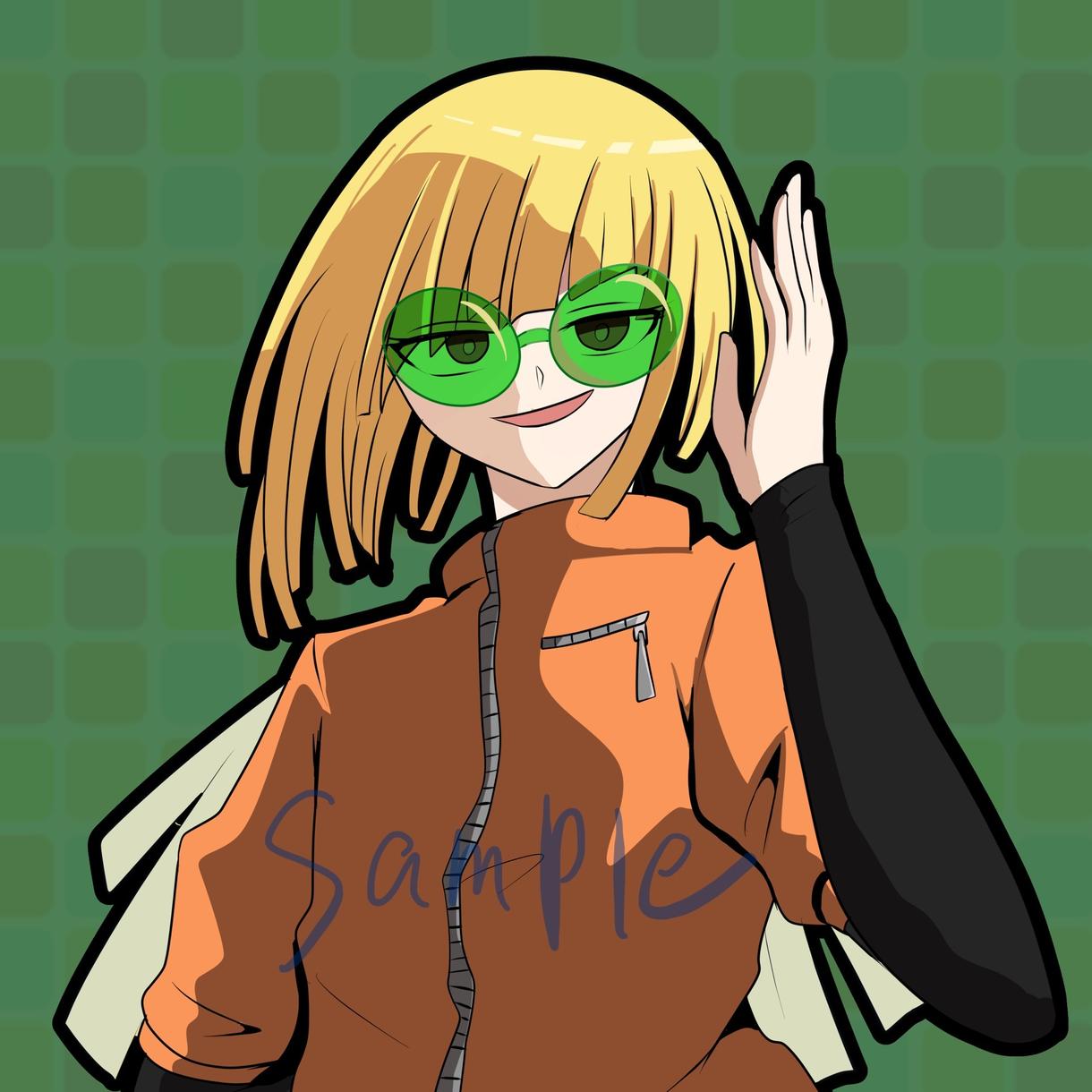 パッと目立つ アイコン用イラスト描きます 用途に合わせてアニメ塗りアイコンイラスト作成いたします アイコン作成 ココナラ