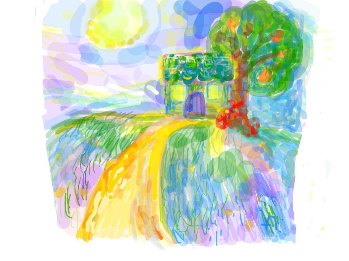 想い出の風景画像をメルヘンタッチの作品にします!