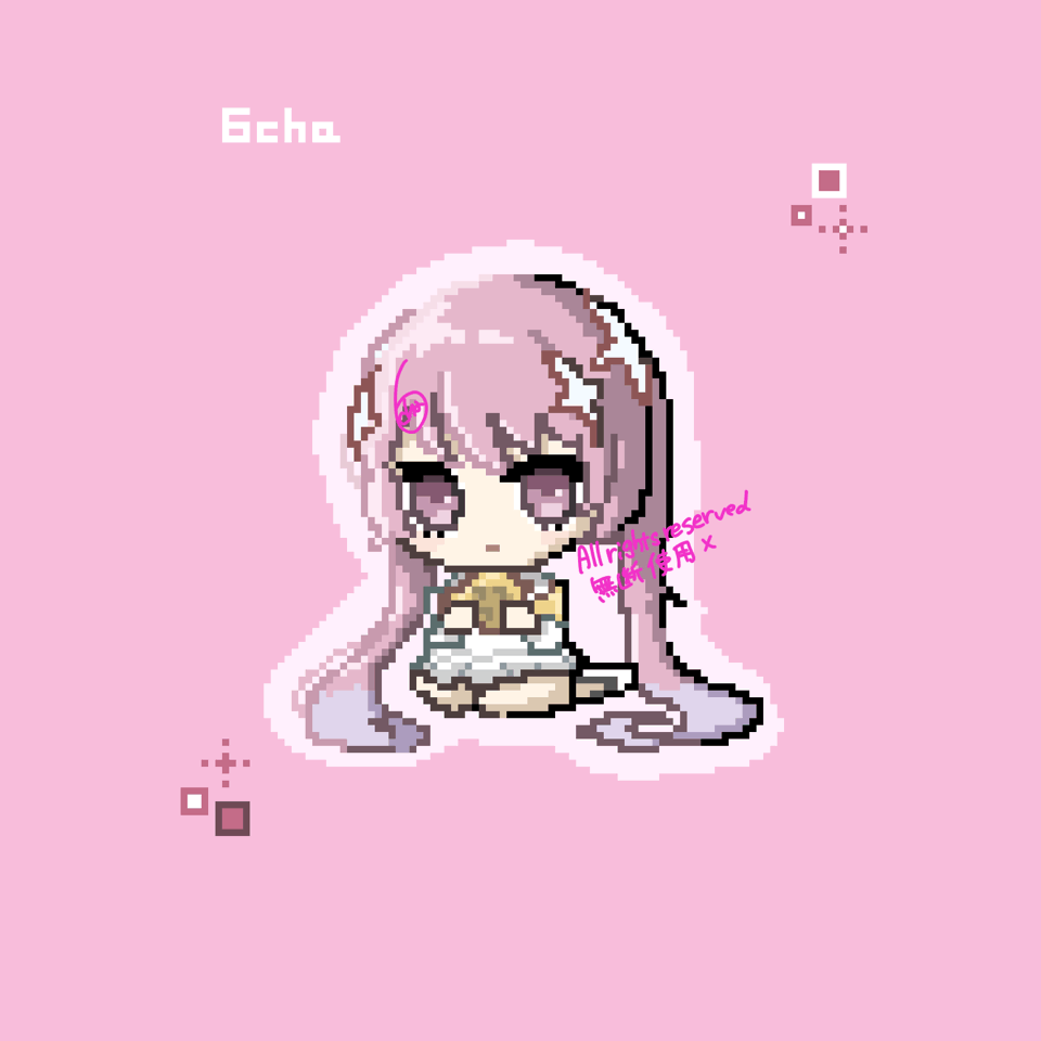 ぱちぱち瞬きが可愛いドット絵製作します SNSアイコン、配信、TRPG等様々な用途に合わせられます イメージ1