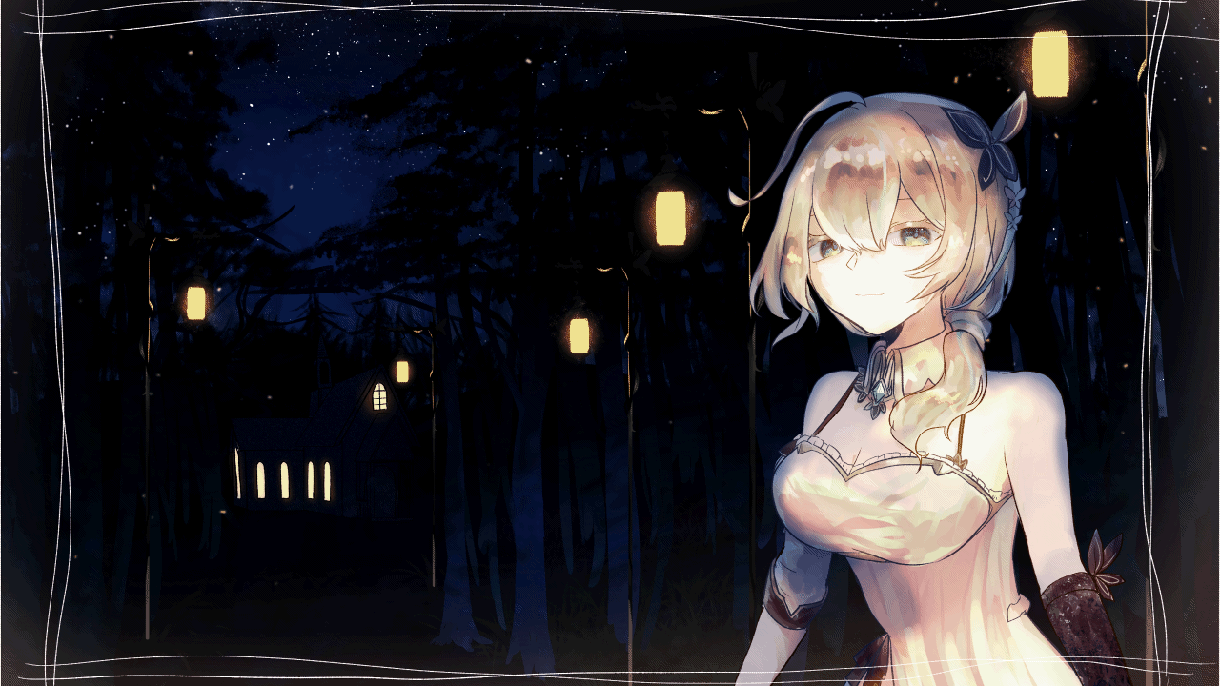 ループ可能のLive2Dアニメーションを作ります 一枚絵が動いてループします。配信のOPEDに使えます。 イメージ1