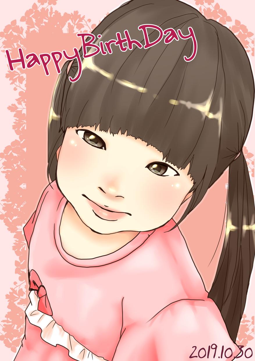 写真を元にした似顔絵で、可愛いイラストを作成します お子様の誕生日やご友人へのプレゼントに最適です♪